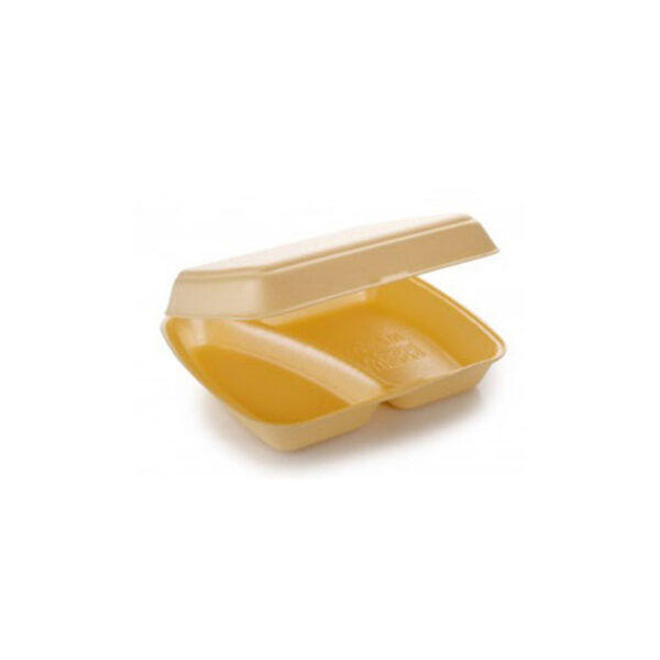 BARQUETTE POLYSTYRENE 2 COMPARTIMENTS