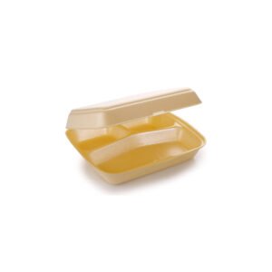 BARQUETTE POLYSTYRENE 2 COMPARTIMENTS