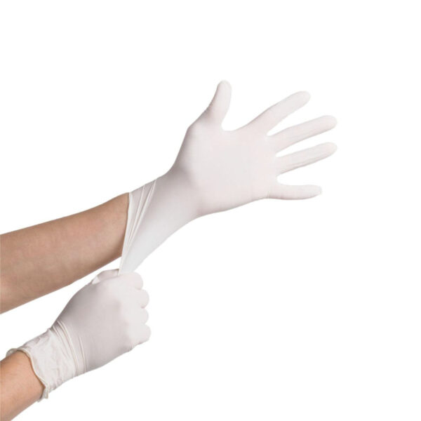 GANTS LATEX BLANC - LARGE