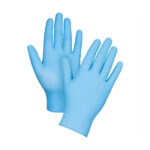 BMF Market - gants en nitrile bleu large medium