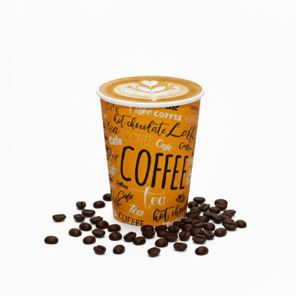 GOBELET À CAFÉ 8oz AVEC COUVERCLE NOIR 52