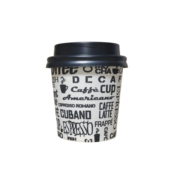 GOBELET à CAFE 4oz PREMIUM " Blanc & Noir "