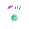 PIQUE MINI OMBRELLES COCKTAIL 10cm