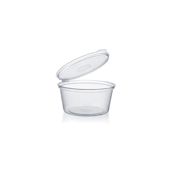 POT À SAUCE 2oz TRANS AVEC CV ATTACHÉ